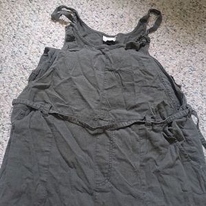 Universal Thread Green Linen Overalls/Romper ~ M